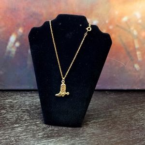 Cowboy boot pendant and necklace